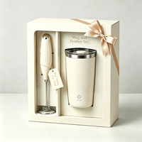 Mini-mélangeur portatif en acier inoxydable aux couleurs personnalisées, mousseur à lait, fonctionne sur piles, écologique, outils portables pour café et thé