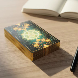 Fabrication sur demande OEM <span class=keywords><strong>de</strong></span> jeux <span class=keywords><strong>de</strong></span> <span class=keywords><strong>cartes</strong></span> <span class=keywords><strong>de</strong></span> tarot originaux personnalisés, 78 <span class=keywords><strong>cartes</strong></span> à jouer en papier d'art avec logo imprimé, emballage personnalisé, fabricant <span class=keywords><strong>de</strong></span> <span class=keywords><strong>cartes</strong></span> <span class=keywords><strong>de</strong></span> tarot - Product Image 2