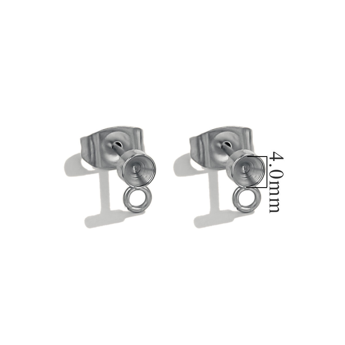 4mm ring - steel silver color
