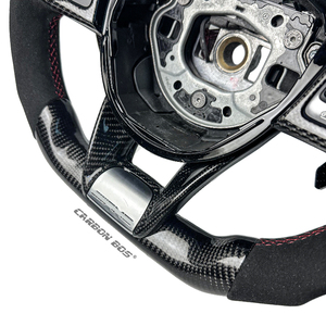 Volant de voiture sport en cuir Alcantara et fibre de carbone personnalisé de qualité supérieure pour Mercedes-Benz W212 W221 W222 W205 W204 <span class=keywords><strong>C220</strong></span> - Product Image 3