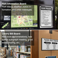 Layar E-Ink Digital Signage E-Book Hemat Biaya Ukuran Besar 42 Inci untuk Papan Halte Bus, Mendukung API & SDK