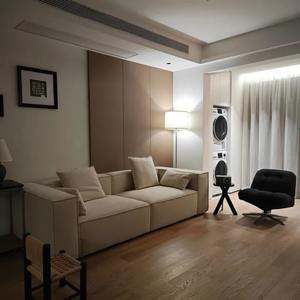 طقم أريكة حديثة مربعة الشكل من الجلد الصناعي البيج مع وسائد، أثاث كبير مبطن لغرفة المعيشة وديكور المنزل - Product Image 4