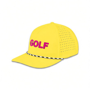 Gorra de Béisbol/Golf de 5 Paneles con Logotipo de PVC y Goma, Resistente al Agua, con Cordón - Product Image 5
