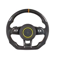 Volant en fibre de carbone avec palettes de changement de vitesse pour VW Golf GTI 7 7.5 Mk7 7,5 7R R Mk7R Audi A3 8V Jetta Tiguan Accessoires