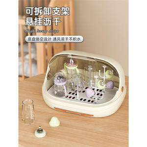 Estante para Almacenamiento de Tazas con Tapa, Bandeja de Drenaje Ovalada Desmontable para Cocina, Portavasos de Vidrio, Diseño Abatible - Product Image 2