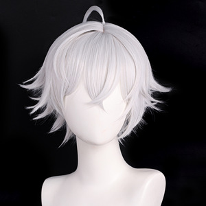 Peluca de Pelo Sintético Corto Blanco para Cosplay de Seth Lowell de Zenless Zone Zero, Disfraz de Anime para Hombre, Halloween, GAHC-030 - Product Image 6