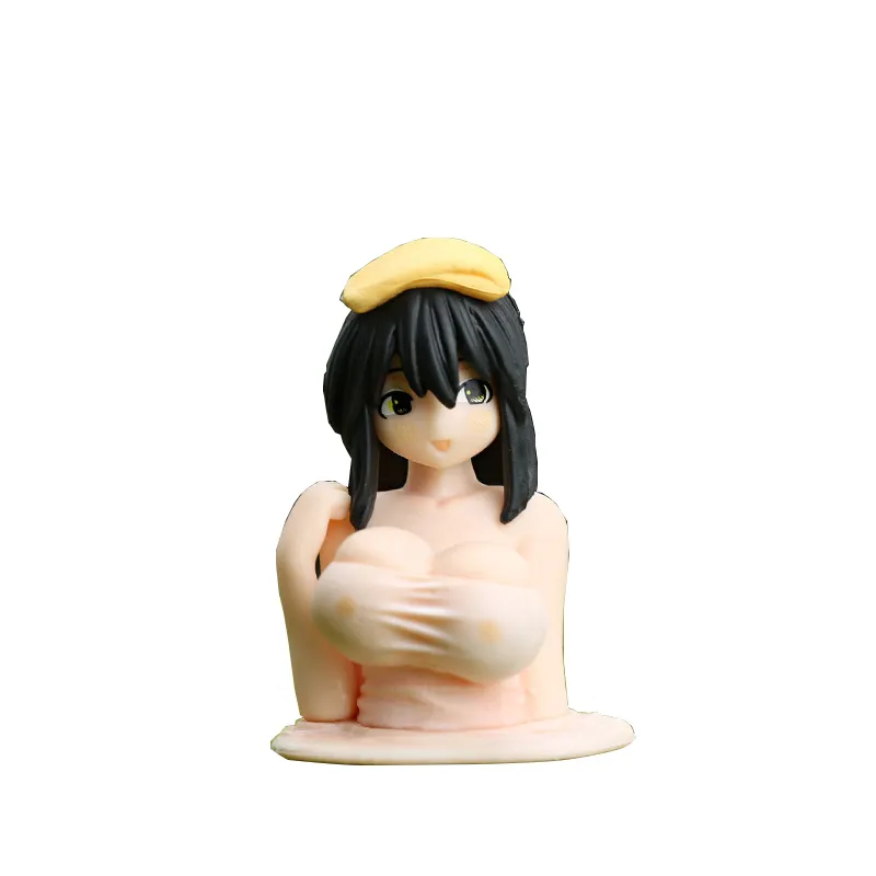 Cute Kanako boobs can vibrate jewelry anime car statue ornament sexy girl Mini Console Dashboard Decoration