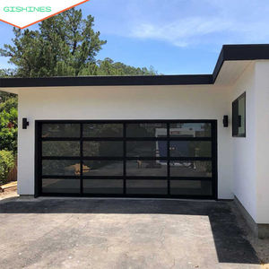 Porte de garage manuelle enroulable <span class=keywords><strong>Rolin</strong></span> de 10x10 pieds, design élégant et sans cadre, portes de garage en verre sans cadre, sophistication contemporaine - Product Image 2