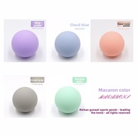 Ballon de massage double en silicone personnalisé avec logo pour la thérapie des mains et des pieds, avec prise de type chinois