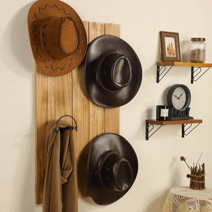 4 packs de crochets en métal pour porte-chapeau <span class=keywords><strong>mural</strong></span> noir pour le salon, la garde-robe, le <span class=keywords><strong>sac</strong></span> de rangement et le présentoir en tissu, bon marché, style américain populaire. - Product Image 5