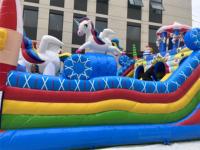 Château gonflable commercial sur le thème personnalisé, en PVC, pour enfants, location pour fêtes, parc d'attractions, jeux de jardin GOLDEN