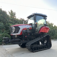 Tracteur agricole à chenilles haute performance 140 CV avec moteur, boîte de vitesses, économie de carburant, grand réservoir, chenilles larges pour semis, plantation et récolte