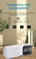 Hot Sale 3-in-1 für tragbare Bluetooth-Lautsprecher-Sound bar mit FM-TF-Karte 1200 Mah wiederauf ladbarer Lautsprecher mit LED-Uhr für zu Hause