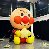 Mascotte gonflable géante amusante avec nez rouge, personnage de dessin animé gonflable publicitaire, mascotte personnalisée, modèle gonflable