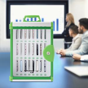 Caja de bloqueo de teléfono portátil montada en la pared de la escuela con 24 ranuras para almacenar teléfonos móviles - Product Image 2