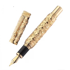 <span class=keywords><strong>Jinhao</strong></span> exquisito estilo chino clásico tallado diseño caligrafía pluma-Colección de negocios pluma de firma-oficina y uso de regalo - Product Image 1