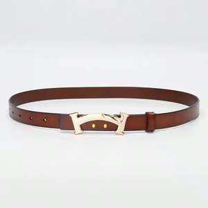OEM Directo de fábrica Hebilla personalizada Colores PU Cinturón de cuero Mujer-Casual Negocios Ocasiones de lujo Accesorios Aleación al por mayor - Product Image 2