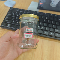 Botol Kaca Saus Cabai Selai Kacang dengan Tutup Putar Sampel Gratis untuk Pabrik Saus