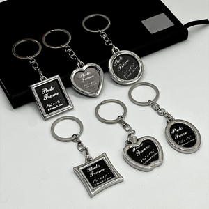 Porte-clés en métal multi-formes personnalisables avec logo, vente en gros d'usine, porte-clés promotionnels vierges - Product Image 1