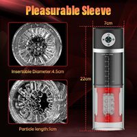 Masturbateur automatique pour homme, jouet sexuel masculin avec 5 fonctions de succion et 5 de rotation, vagin de poche avec éclairage ambiant 7 couleurs, machine sexuelle.