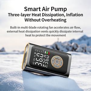 Compresseur d'air numérique intelligent électrique tout-terrain 4-en-1 avec fonction de démarrage de voiture et de vélo et manomètre intégré pour un gonflage instantané - Product Image 6