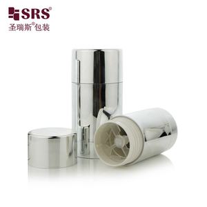 D048 Venta al por mayor OEM Reciclar Relleno inferior Cilíndrico Plata Cosmético Desodorante Stick Contenedor Fabricación - Product Image 2