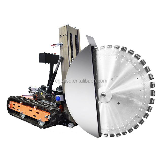 Crawler Type Automatic Remote Control Concrete Cutter Engine Pipe Pile Slotting Drilling Machine for Wall Pavement Cutting