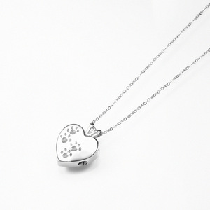 Pet <b>Ash</b> Memorial Stainless Steel Pet Paw Pet Cremation Jewelry Memorial <b>Ashes</b> Keepsake Urn <b>Necklace</b> - Product Image 4
