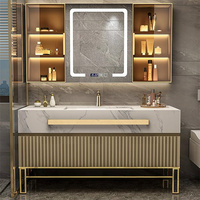 Wastafel kamar mandi, meja rias Modern kamar mandi desain Modern wastafel ganda lemari kamar mandi