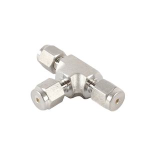 อุปกรณ์ท่ออัดแบบสามทางทำจากสเตนเลสสตีลอุปกรณ์ท่อสามทางขัดเงา - Product Image 2