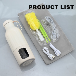500ml xách tay Ấm đun nước điện du lịch phích nhanh chóng sạc Ấm đun nước sưởi ấm chân không bình nhiệt nước nóng điện - Product Image 6