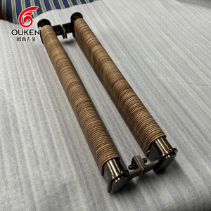 OUKEN di lusso Premium maniglia della <span class=keywords><strong>porta</strong></span> in pelle intrecciata e motivo casuale antico rame maniglia della <span class=keywords><strong>porta</strong></span> - Product Image 5