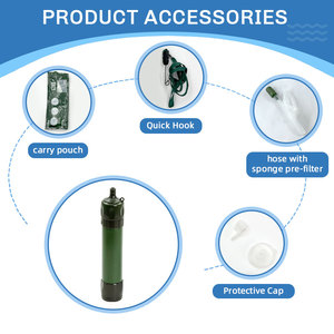 Paille filtrante à eau UF, design en fibre de carbone portable, pour le <span class=keywords><strong>camping</strong></span>, la randonnée, <span class=keywords><strong>kit</strong></span> de survie d'urgence - Product Image 4