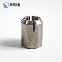 Écrou rond fendu en titane creux fileté pour essieu de voiture, usiné CNC, vente en gros d'usine, fixations, boulons, écrous