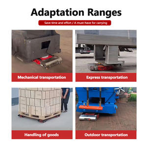 नई 20 टन भारी शुल्क इलेक्ट्रिक टैंक रिमोट कंट्रोल सामग्री के साथ कार्गो ट्रॉली लोड चलती स्केट्स - Product Image 5