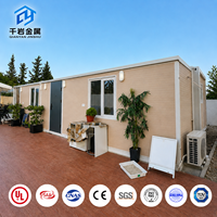 Maison préfabriquée extensible à double aile, villa conteneur pliable, mini-maison entièrement meublée, capsule d'hébergement pour hôtel de villégiature