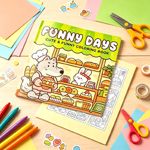 Libros de Colorear para Niños con Recubrimiento Ecológico, Libro Personalizado para Bebés, Impresión de Libros de Práctica de Arte, Servicio de Impresión de Libros de Actividades para Niños - Product Image 3