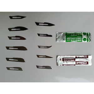 شفرات سكين جراحية بدون 15 شفرة مقص جراحي من الفولاذ المقاوم للصدأ شفرات مجرفة جراحية 19 مشرط جراحي 23 - Product Image 4