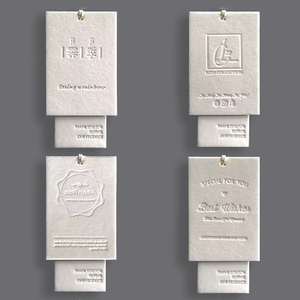 Thân Thiện Với Môi Thiết Kế Matte Hoàn Thiện Hot stampin Thẻ Bông Hangtag May Tag Quần Áo Dập Nổi Treo Tag - Product Image 4