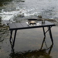 Cuisine d'extérieur pour la randonnée, la pêche, table IGT détachable, camping, barbecue, table pliante portable, pique-nique, camping