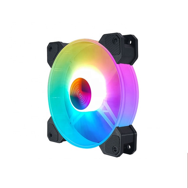 RGB Adjustable Quiet Case Fan 120mm Multi-Mode RGB Fans with Remote Control and 10-Port Fan Controller