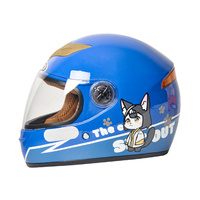 Meilleures ventes de casques intégraux pour enfants Casques de moto personnalisés AD de sécurité légers et respirants avec coque ABS PP