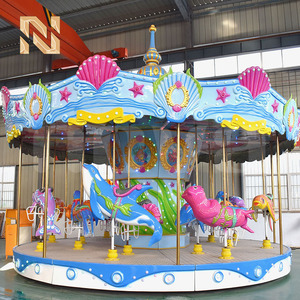 Carrusel de 16 Asientos, 3.5kw, 5.5m de Altura, Diámetro de 9m, Velocidad Ajustable, Nova Rides, Parque de Atracciones, Centro Comercial, Feria - Product Image 3