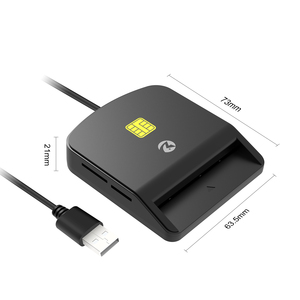 Lector de Tarjetas con Chip Inteligente ZOWEETEK, <span class=keywords><strong>4</strong></span> Ranuras, Compatible con SD, TF, MMC, ATM, EMV, CAC, ID, IC, SIM, SIS, Lector de Tarjetas de Crédito, Lectores de Tarjetas USB - Product Image 5