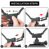Soporte de Cuello Manos Libres POV con Logotipo/Empaque Personalizado Disponible: Soporte para Cámara de Acción GoPro Hero Insta360 DJI