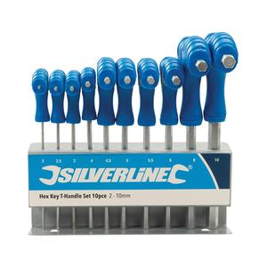 Silverline Hex Key T-Handle Set 10pce 2 - 10mm - Product Image 2