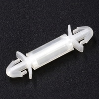 100 Uds. Separador de placa fija PCB de nailon blanco, soporte espaciador PWB de ~ 25mm para placa de PC aislante, tipo de pasadores de enganche de columna