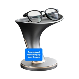 CNC Machining Custom OEM Copper Brass Eyeglass Stand Aluminum Eyewear Display Stand Sandblasting <b>Stainless</b> Steel <b>Glasses</b> Holder - Product Image 2