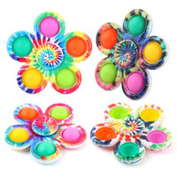 Nuevo Diseño de Juguete Sensorial Antiestrés Push Pop Bubble Fidget Spinner, Juguete Simple de Mano para Aliviar el Estrés para Niños