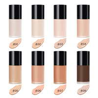 Meilleur fond de teint liquide pour peau foncée, couvrant, hydratant, imperméable, longue tenue, fini dewy, OEM ODM, marque privée, maquillage végétalien